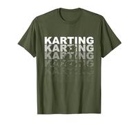Karting Go Kart T-Shirt, Men, Olive Green, Large