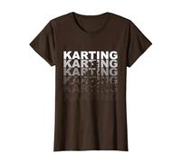 Karting Go Kart T-Shirt, Women, Brown, Large