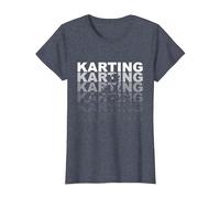 Karting Go Kart T-Shirt, Women, Heather Blue, Large