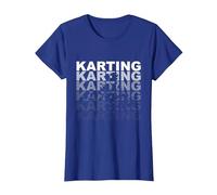 Karting Go Kart T-Shirt, Women, Royal Blue, Medium