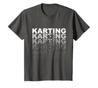 Karting Go Kart T-Shirt, Youth, Asphalt Grey, Small