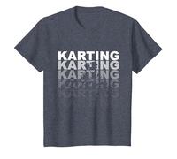 Karting Go Kart T-Shirt, Youth, Heather Blue, Small