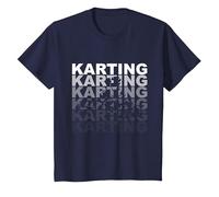 Karting Go Kart T-Shirt, Youth, Navy Blue, 2T