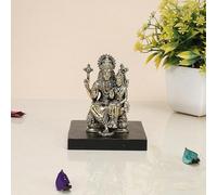 Kartique Brass Narasimha Lakshmi Statue, 4-Inch Tall, Idol with Traditional Gold Finish for Home Decor and Spiritual Spaces