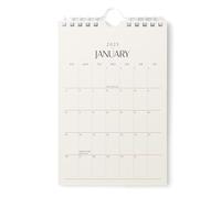 Karto Mini Wall Calendar 2025 - Vertical 6x9 inch Runs Until June 2026 - Small, Versatile and Easy Planning with the Aesthetic Desk Monthly Calendar - Beige