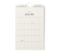 Karto Mini Wall Calendar 2026 - Vertical 6x9 inch January 2026 to June 2027 - Small, Versatile, and Easy Planning with the Aesthetic Desk Monthly Calendar - Beige