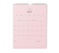 Karto Wall Calendar 2024-2025 - Vertical 8.5x11 inch Runs Until December 2025 - Boost Your Productivity and Easy Planning with the Aesthetic Monthly Calendar - All Pink