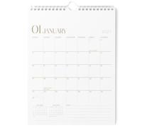 Karto Wall Calendar 2027-18 Months 8.5x11 in - Stylish | January 2027 to June 2028, Vertical, Monthly, Vertical, Notes Section, Twin-Wire Binding