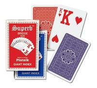 Gibsons Superb Single Deck (giant index) Playing Cards from Piatnik | Card Game | Pack of cards