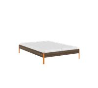 Karup - Core Bed Frame 140x200 Carob Brown/Solar Orange - Pine