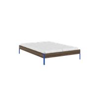 Karup Core Bed Frame 140x200 Carob Brown/Vivid Blue