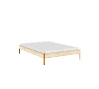 Karup Core Bed Frame 140x200 Raw/Solar Orange