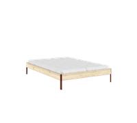 Karup Core Bed Frame 140x200 Raw/Terra Red