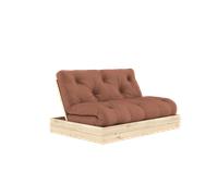 Karup Design Flip Sofa Bed With Mattress 140x200 Clay Brown/Clear Lacquer