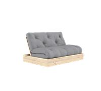 Karup Design Flip Sofa Bed With Mattress 140x200 Gray/ Clear Lacquered