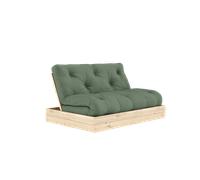 Karup Design Flip Sofa Bed With Mattress 140x200 Olive Green/Raw
