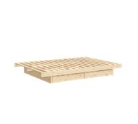Karup Design Kanso Bed Frame With 2 Drawers 140x200 Raw