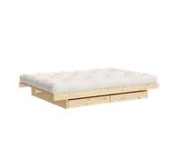 Karup Design Kanso Bed Frame With Drawer 160x200 Raw