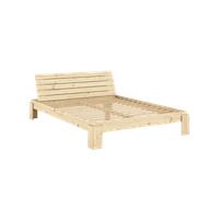 Karup Design Layers Bed Frame With Headboard 160x200 Clear Lacquered Pine