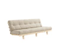 Karup Design Lean Sofa Bed With Alpha Mattress 130x200 Beige/Raw
