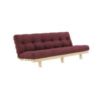 Karup Design Lean Sofa Bed With Alpha Mattress 130x200 Bordeaux/Raw