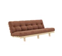 Karup Design Lean Sofa Bed With Alpha Mattress 130x200 Clay Brown/Raw