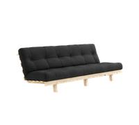 Karup Design Lean Sofa Bed With Alpha Mattress 130x200 Dark Grey/Raw
