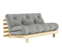 Karup Design - Roots 160 Sofa Bed With Mattress, Raw / Grey - Grey