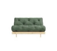 Karup Design Roots Sofa Bed With Mattress 140x200 756 Olive Green/Raw