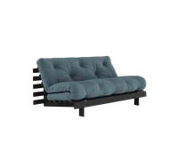 Karup Design Roots Sofa Bed With Roots Mattress 160x200 Petroleum/Black Lacquered