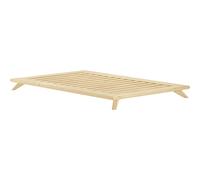 Karup Design - Senza Bed Frame Clear Lacquered, 140x200 cm - Natural