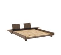 Karup Design Social Bed Frame With 2 Backrests & Side Table 160x200 Carob Brown