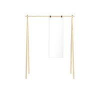 Karup Hongi Clothes Rack 150 With Mirror Clear Lacquered Pine
