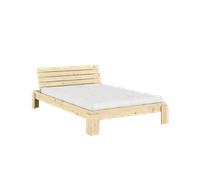 Karup Layers Bed Frame With Headboard 140x200 Raw