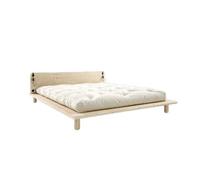Karup Design Peek Bed Frame With 2 Lamps 160x200 Raw