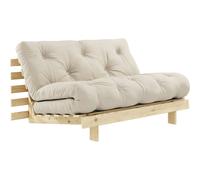 Karup - Roots 140 Sofa Bed With Mattress, Raw / Beige - Beige