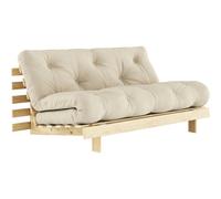 Karup - Roots 160 Sofa Bed With Mattress, Raw / Beige - Beige