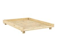 Karup Social Bed Frame 140x200 Clear Lacquered Pine