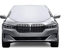 Karvipark Car Windscreen Cover - Magnetic Snow Ice Frost UV Protective Front Window Cover, Sun Shade with Dust Water Resistant, Perfect for Most Vehicles All Weather