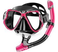 Karvipark Dry Snorkel Set, Anti-Fog Scuba Snorkelling Packages, Panoramic Wide View Snorkelling Goggle, Professional Snorkelling Gear for Adults