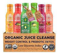 Karviva Organic Juice Cleanse Weight Control Pack - Ancient Remedies to Curb Sugar Cravings, Prebiotic Detox with Anti-Bloat Support, High Fiber Sprouts, Aloe & Adaptogens for Digestion & Gentle