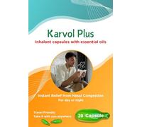 Karvol Plus - 20 Decongestant Vaporisation Capsules - Steam Inhalation for Nasal Decongestion, Blocked Nose, Cold, Cough, Natural Aromatic Oils (Reduced Packaging)