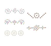 karwachauth Bindi Pack of 5 Crystal Indian Traditional Designer Bindis Jewel For Forehead Face Tikka Multicolored Mixed Bindiya Stickers Adh esive Stone Bindi Body Tattoos for Women Girls Bride