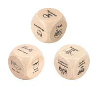 Karyllena Date Night Dice 3 Pcs - Fun Couples Gift Stocking Stuffers for Women Men, for Her Him, Date Night Dice Game Gift for Christmas Valentine's Day Bachelorette Wedding Bridal Shower