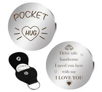 Karyllena Drive Safe Handsome Blue Keychain - Pocket Hug Stocking Fillers for Husband, Boyfriend, Long Distance Relationship Gifts for Him