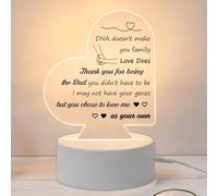 Karyllena Stepdad Gifts Fathers Day Gift for Bonus Dad Acrylic Night Light Easter Gifts for Stepdad Birthday Gift for Bonus Dad from Stepdaughter Stepson Present Ideas for Father's Day Easter