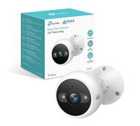 Kasa 4MP 2K Security Camera Outdoor Wired, IP65, Starlight Sensor & 98 Ft Night Vision, Motion/Person Detection, 2-Way Audio w/Siren, Cloud/SD Card Storage, Alexa &Google Assistant Compatible(KC420WS)