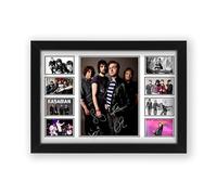 Kasabian Signed Poster Print - Limited Edition Autograph Fan Gift - Collectible Memorabilia Merchandise (Framed A3 (30x40cm))