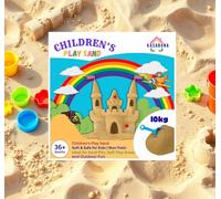 KasaBona Children’s Play Sand - 10kg Non-Toxic Soft Sand for Sandpit Sensory Play Craft Garden & Outdoor Fun - Clean & Safe for Kids