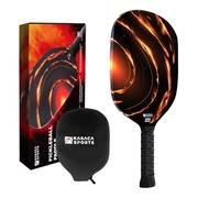 Kasaca Rapid Fire Edgeless Graphite T700 Multilayer Carbon Fiber Pickleball Paddles, Longer Handle Comfort Grip, Large Sweet Spots, USAPA Approved, for Intermediate & Advanced Players